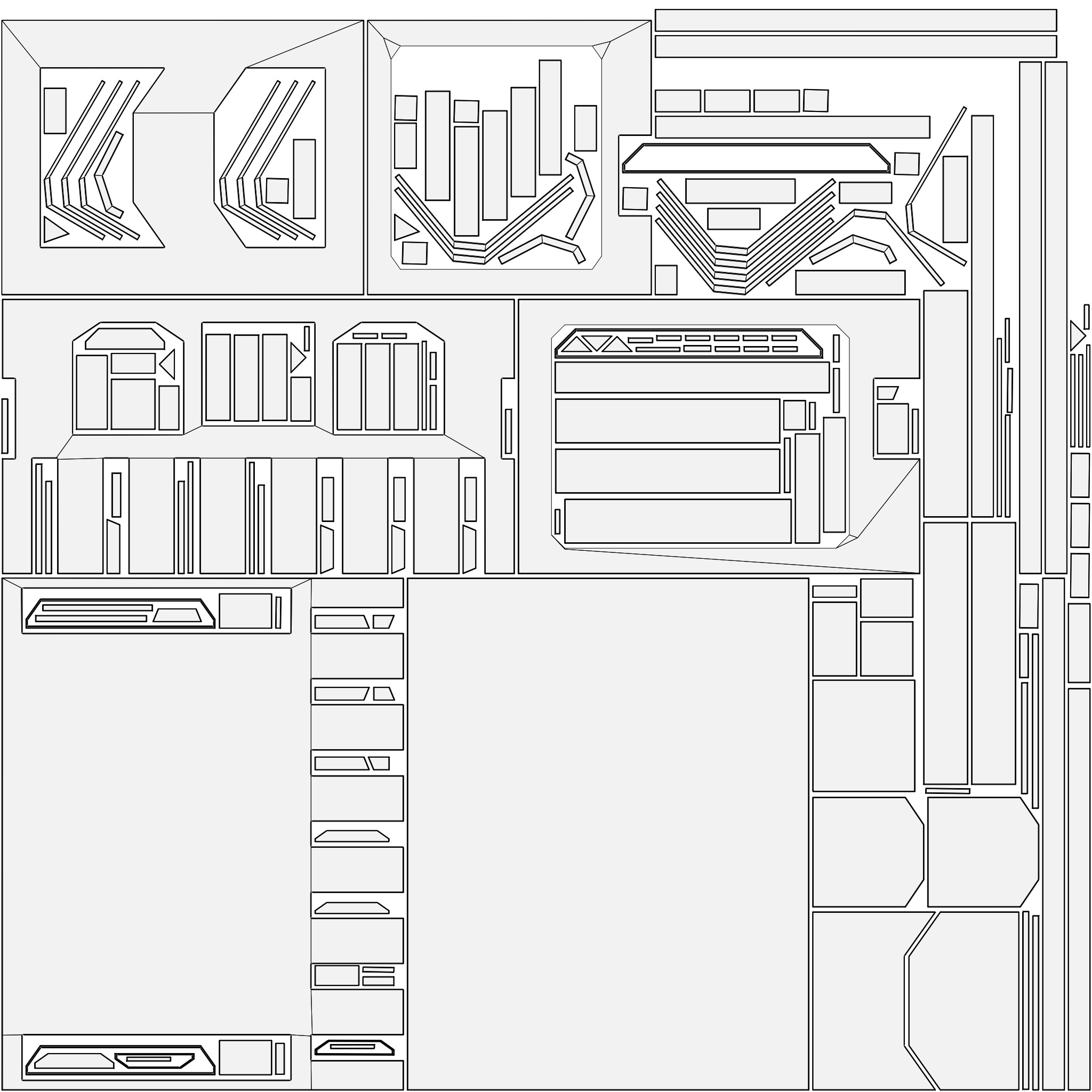 Sci-Fi Modular Space Base 3D model_7