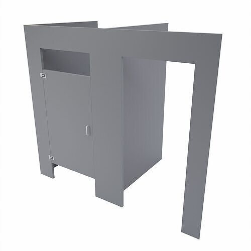 Bathroom toilet cabins  Low-poly 3D model
