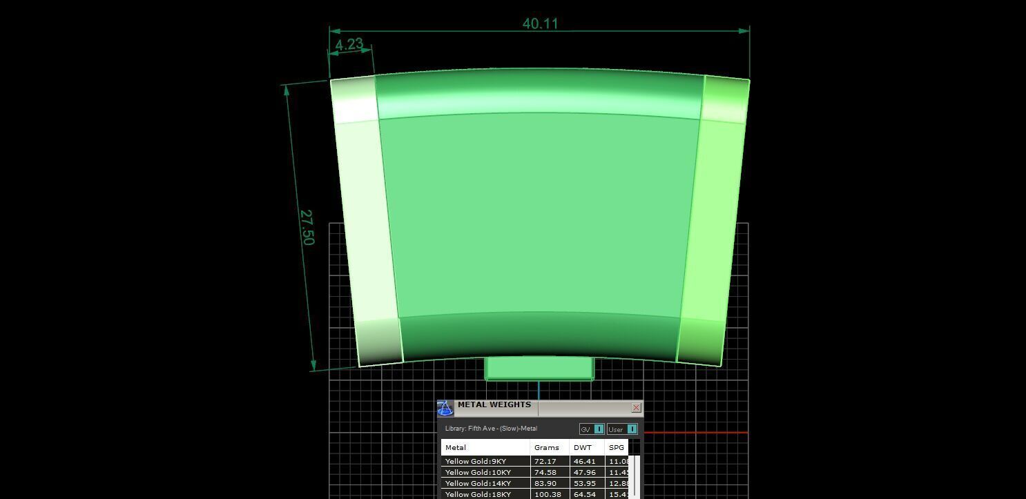 PACK Cuban Locks Curves Chains 26mm 27mm 28mm 3D print model_5