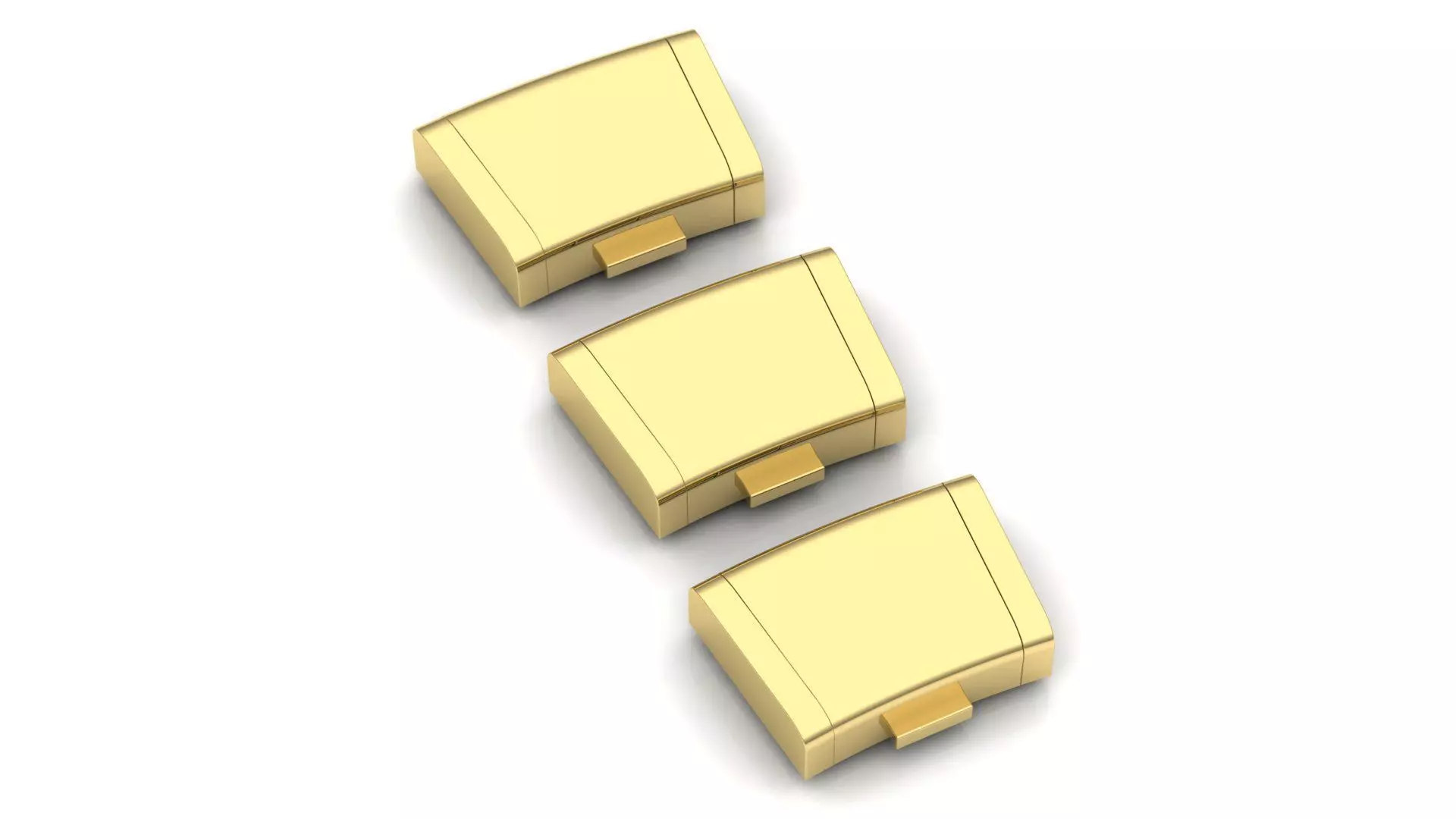 PACK Cuban Locks Curves Chains 26mm 27mm 28mm 3D print model_0