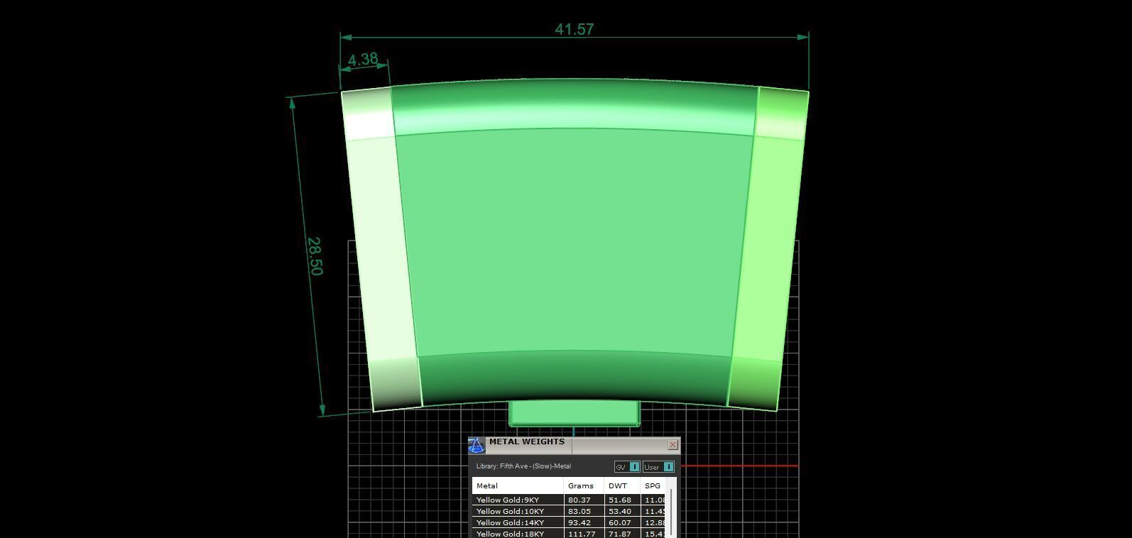 PACK Cuban Locks Curves Chains 26mm 27mm 28mm 3D print model_6