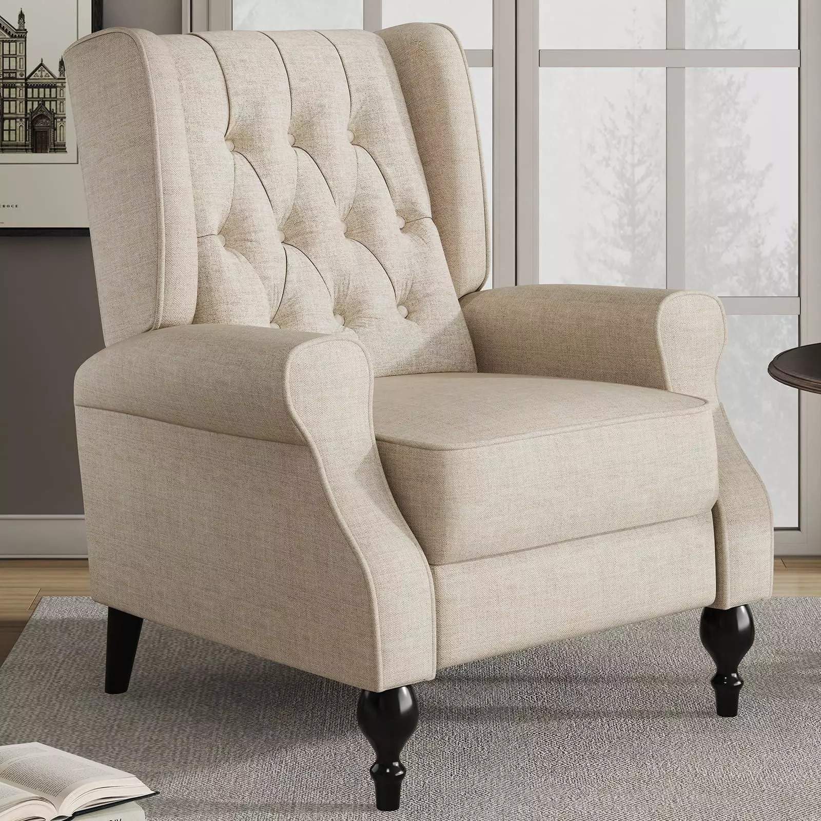 Jocisland Wingback Recliner Chair Low-poly 3D model