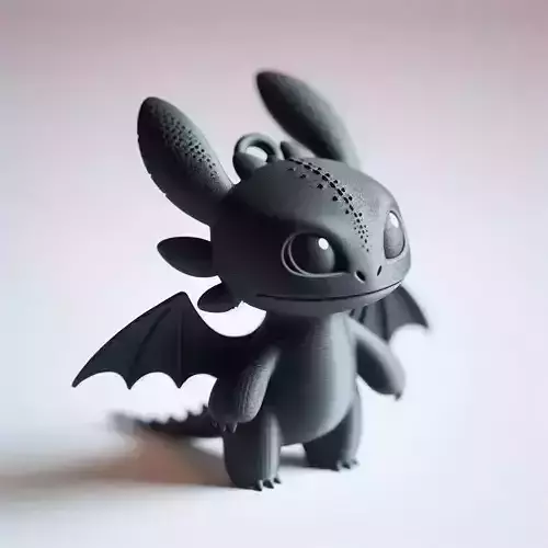 Sculpted Toothless Keychain 3D print model