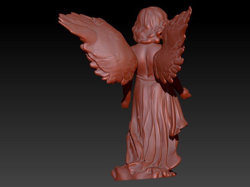 baby angel pendant necklace Charm bracelet Jewelry 3D print model_12