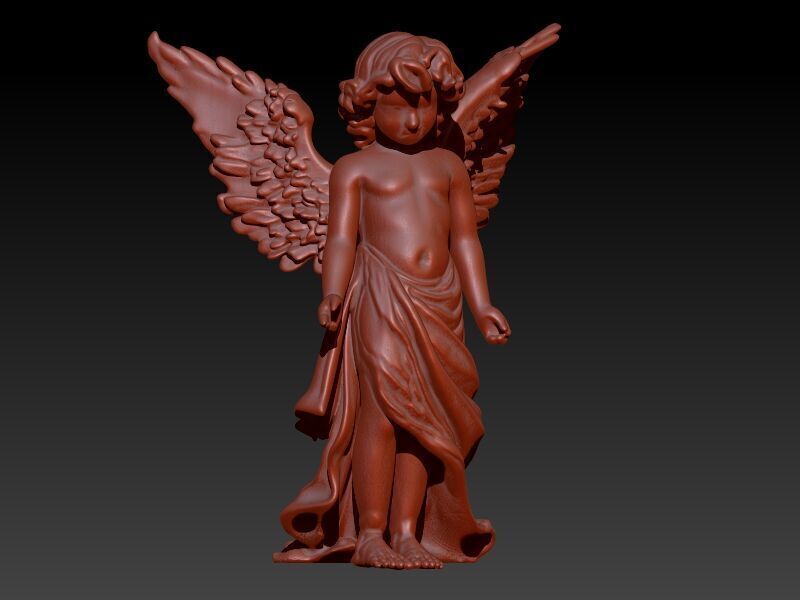 baby angel pendant necklace Charm bracelet Jewelry 3D print model_2