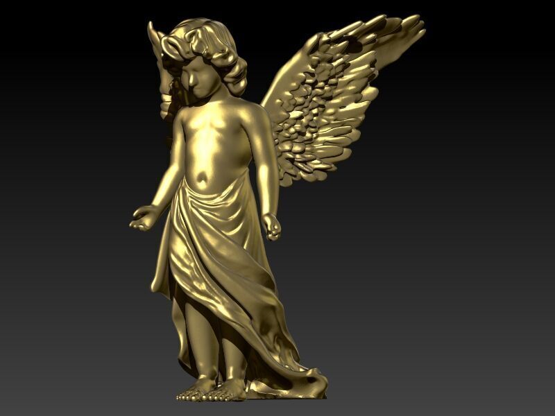 baby angel pendant necklace Charm bracelet Jewelry 3D print model_21