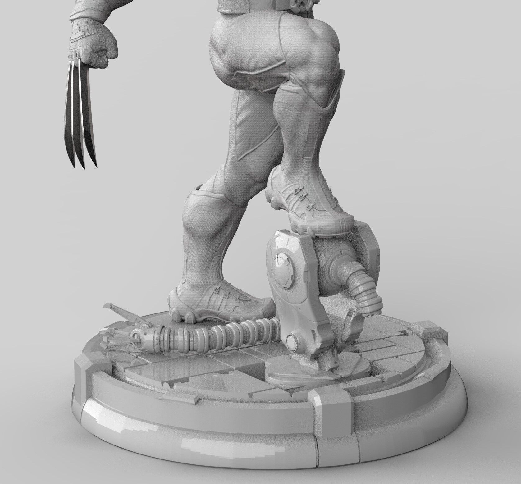 wolverine danger room 3D print model_4
