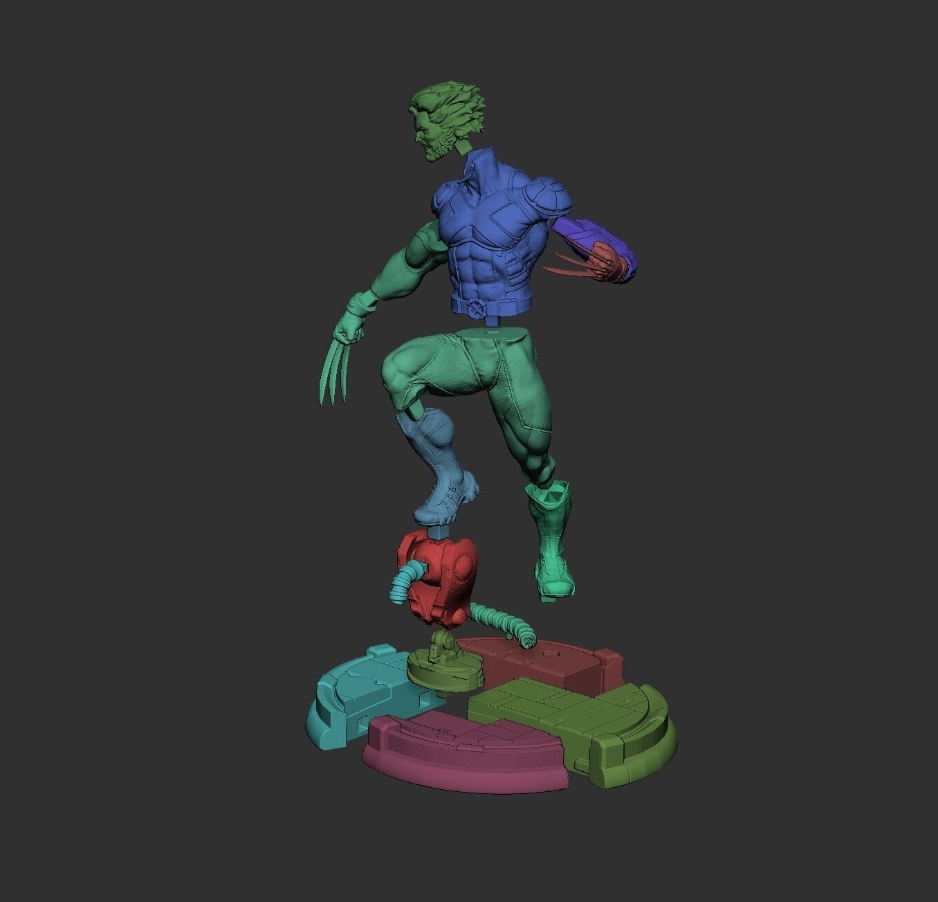 wolverine danger room 3D print model_9