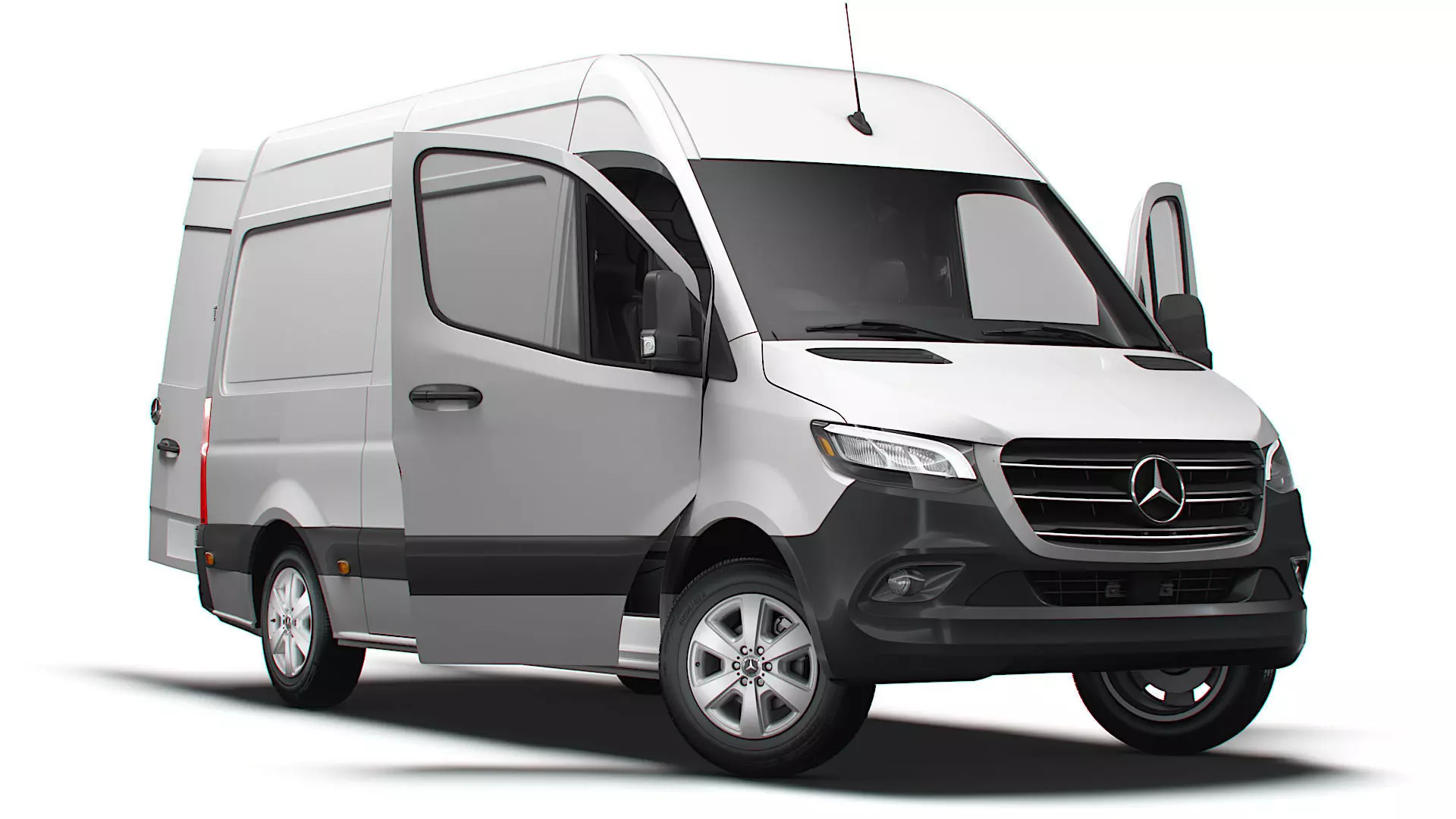 Mercedes Sprinter L2H2 RWD HQ Interior 2025 UKspec 3D model_0