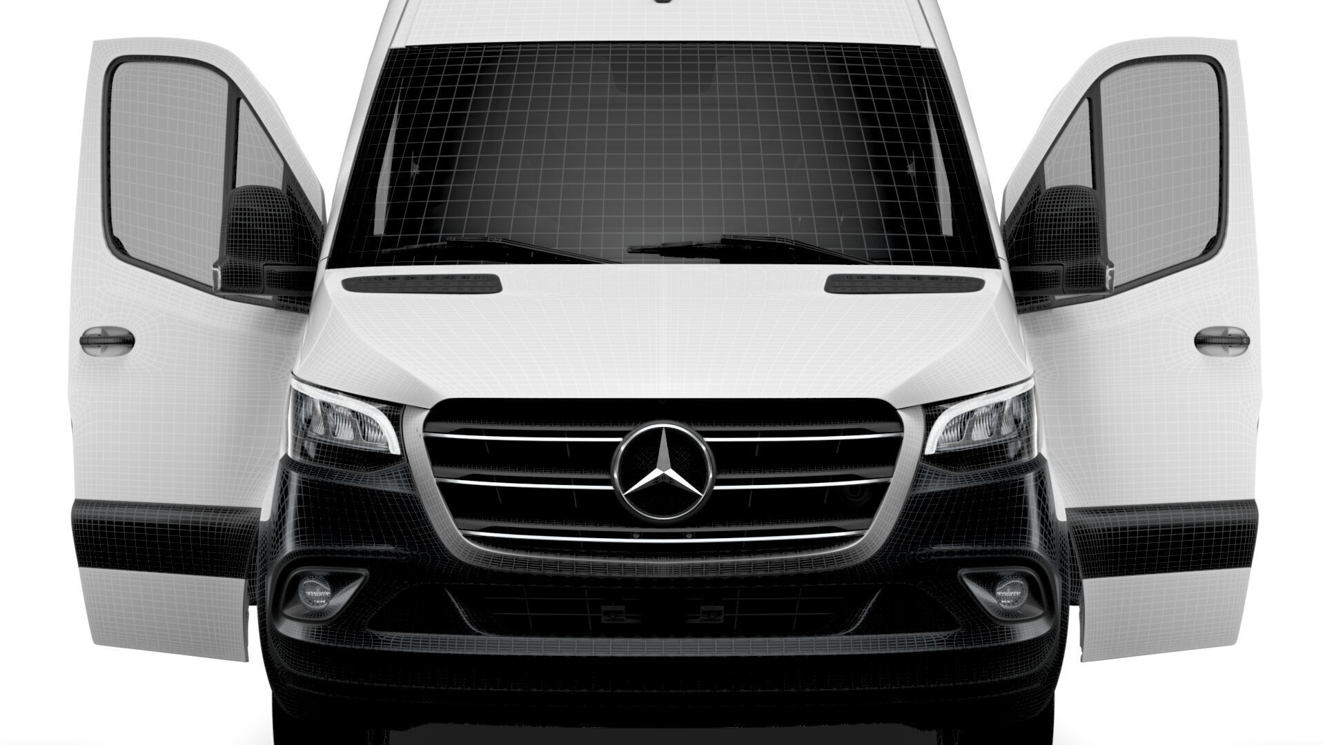 Mercedes Sprinter L2H2 RWD HQ Interior 2025 UKspec 3D model_22