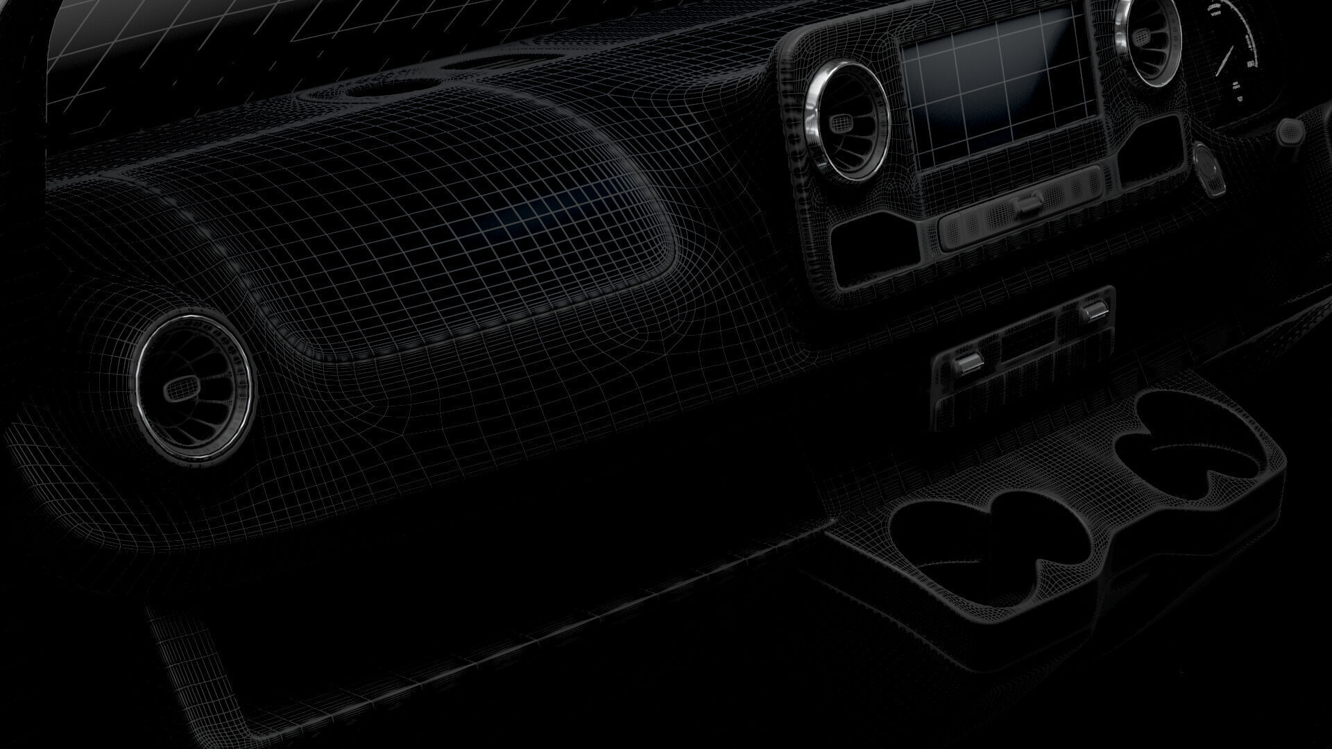 Mercedes Sprinter L2H2 RWD HQ Interior 2025 UKspec 3D model_17