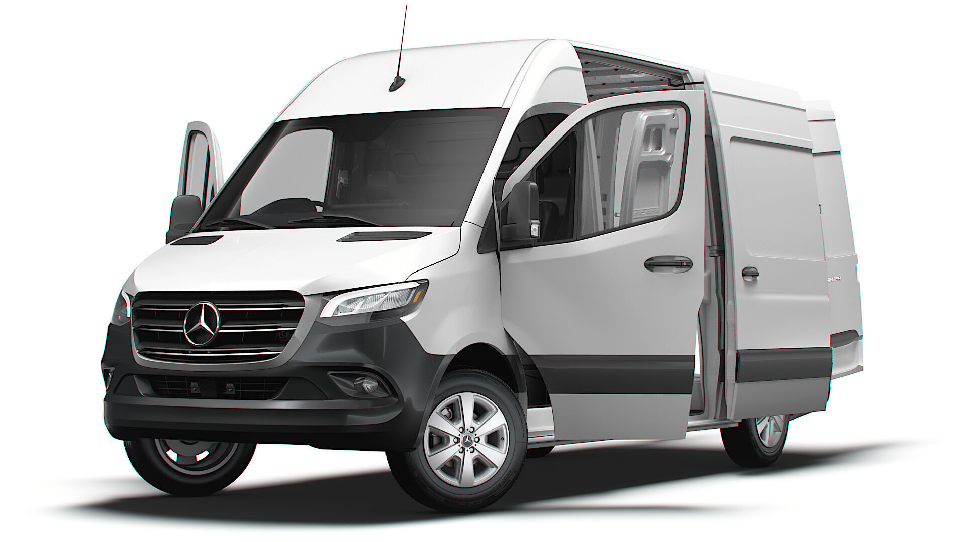 Mercedes Sprinter L2H2 RWD HQ Interior 2025 UKspec 3D model_8