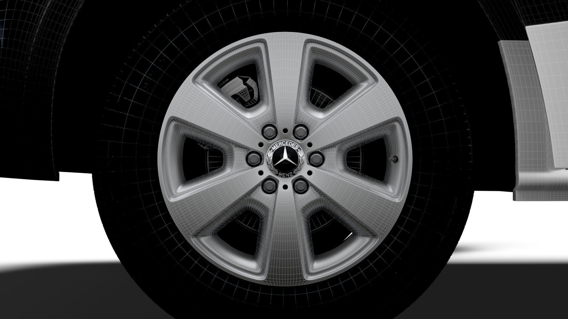 Mercedes Sprinter L2H2 RWD HQ Interior 2025 UKspec 3D model_27