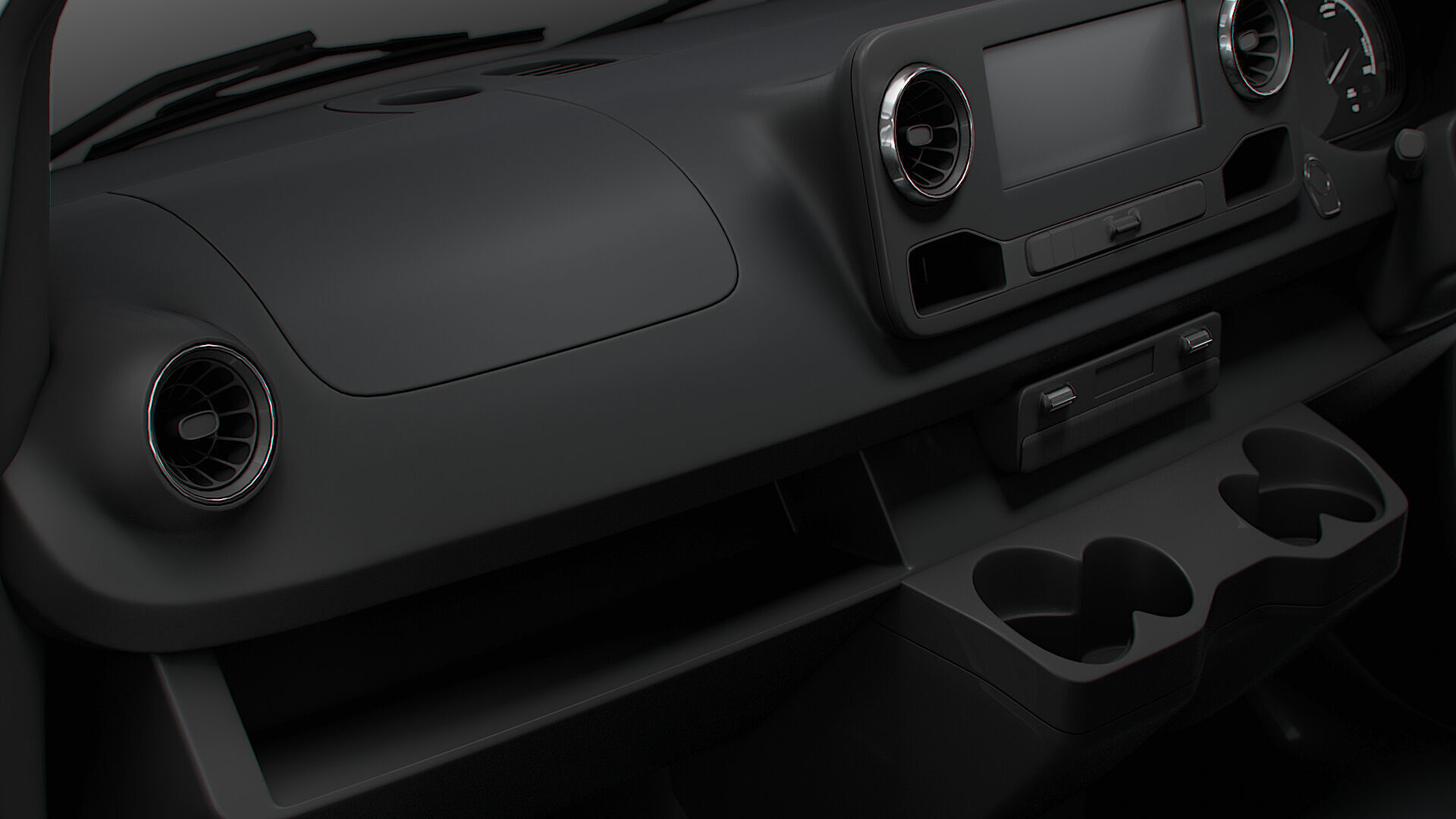 Mercedes Sprinter L2H2 RWD HQ Interior 2025 UKspec 3D model_2