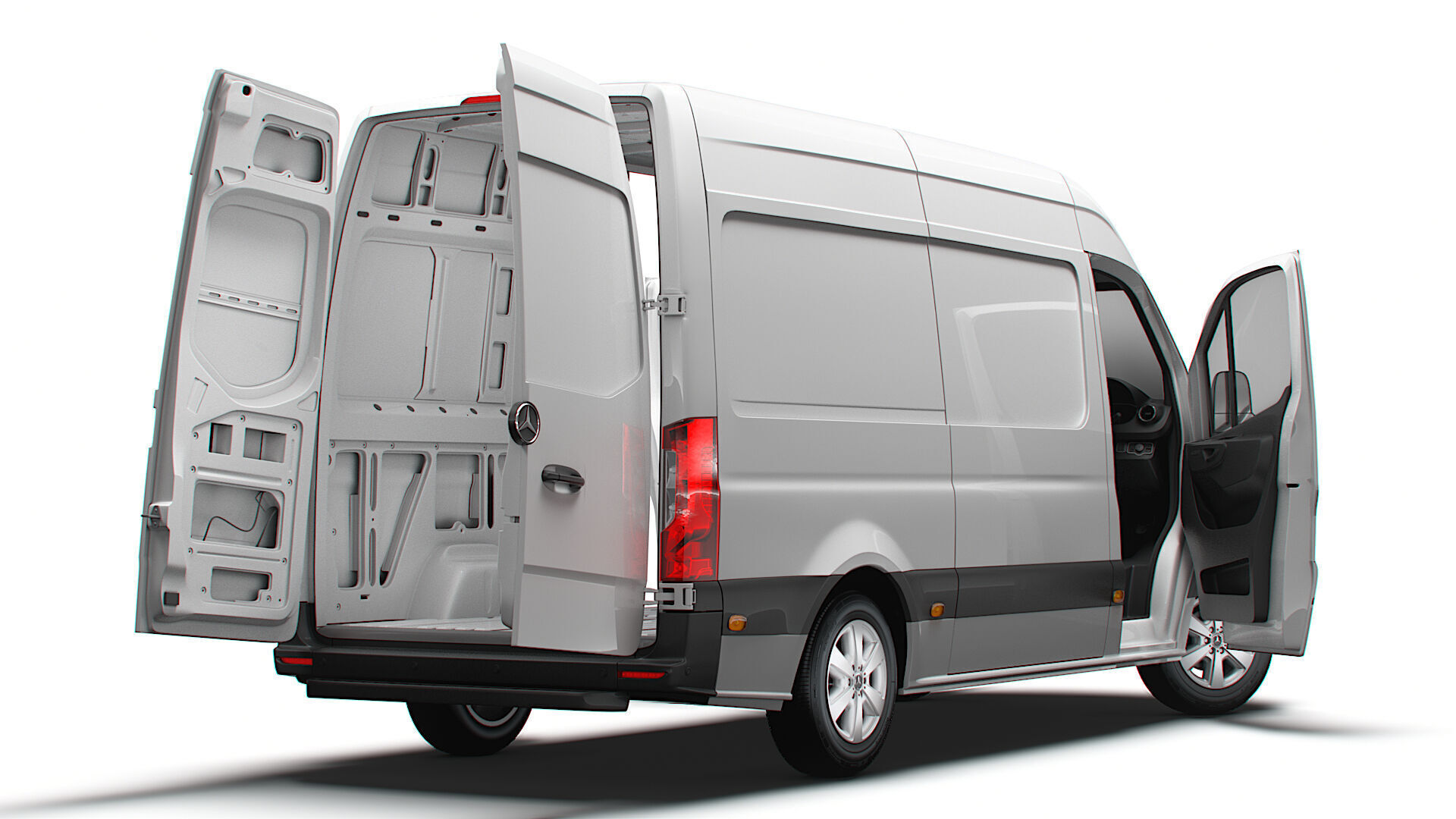 Mercedes Sprinter L2H2 RWD HQ Interior 2025 UKspec 3D model_5