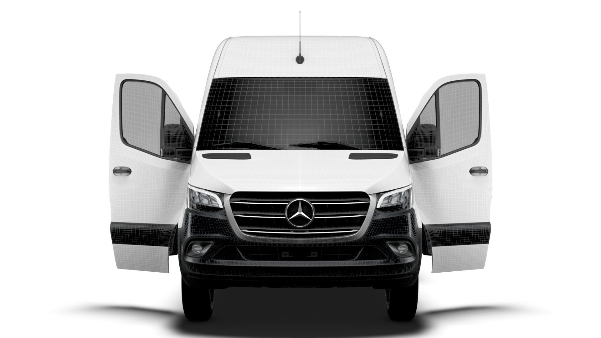 Mercedes Sprinter L2H2 RWD HQ Interior 2025 UKspec 3D model_21