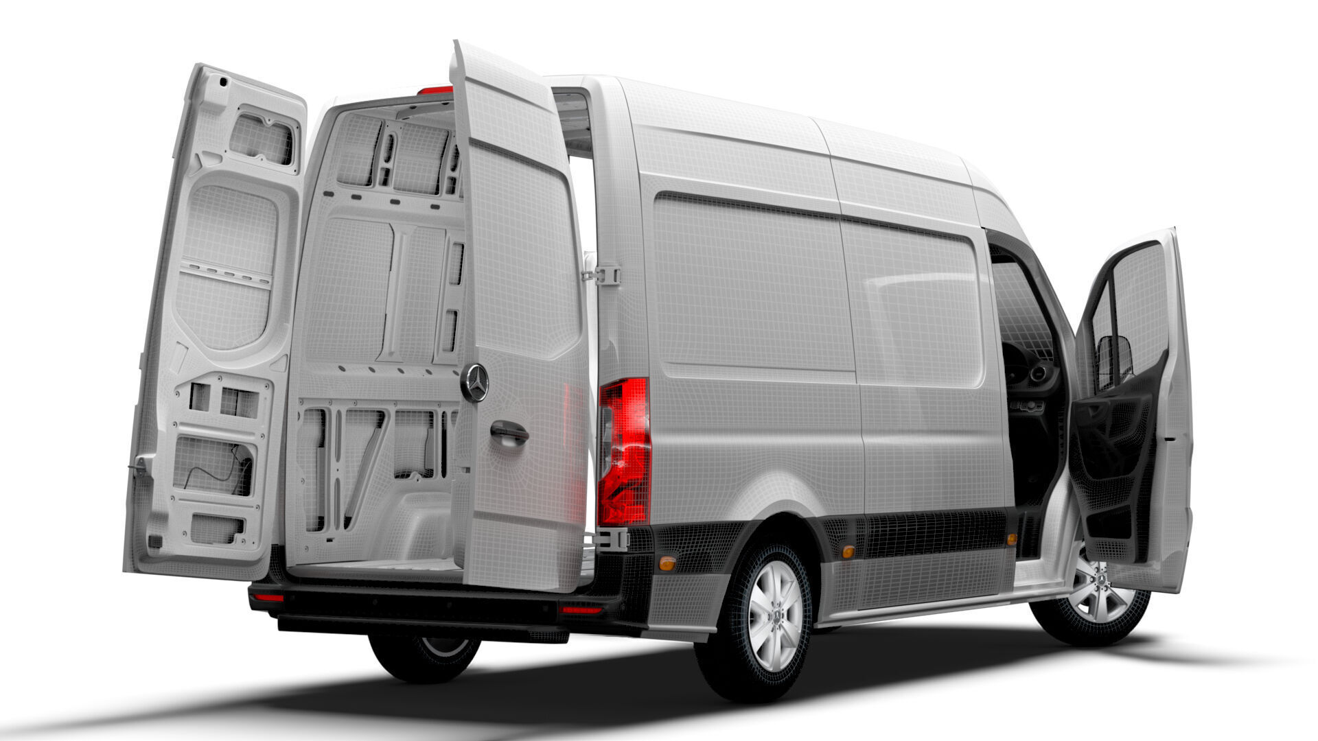 Mercedes Sprinter L2H2 RWD HQ Interior 2025 UKspec 3D model_20