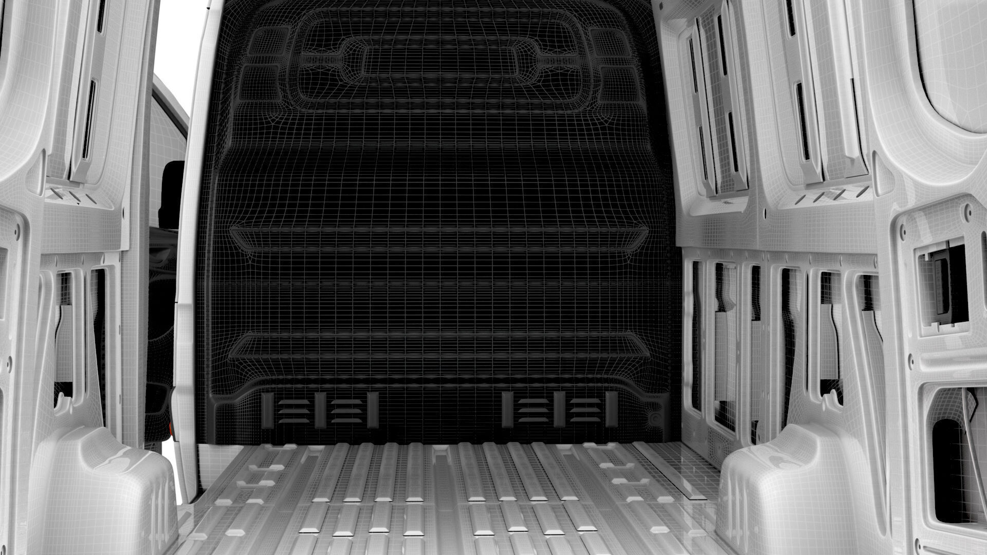 Mercedes Sprinter L2H2 RWD HQ Interior 2025 UKspec 3D model_28