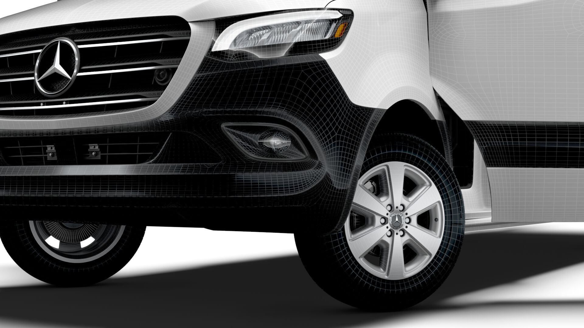 Mercedes Sprinter L2H2 RWD HQ Interior 2025 UKspec 3D model_18