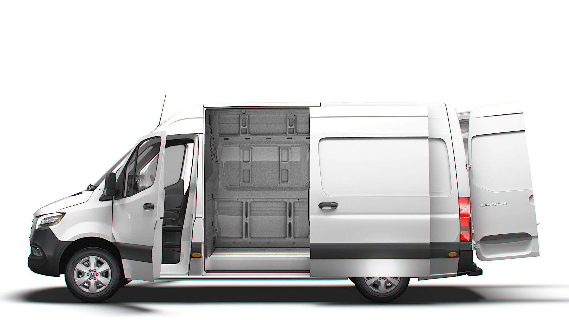 Mercedes Sprinter L2H2 RWD HQ Interior 2025 UKspec 3D model_4