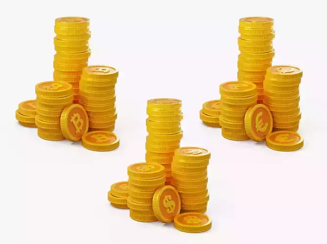 Stylized Coin Stack