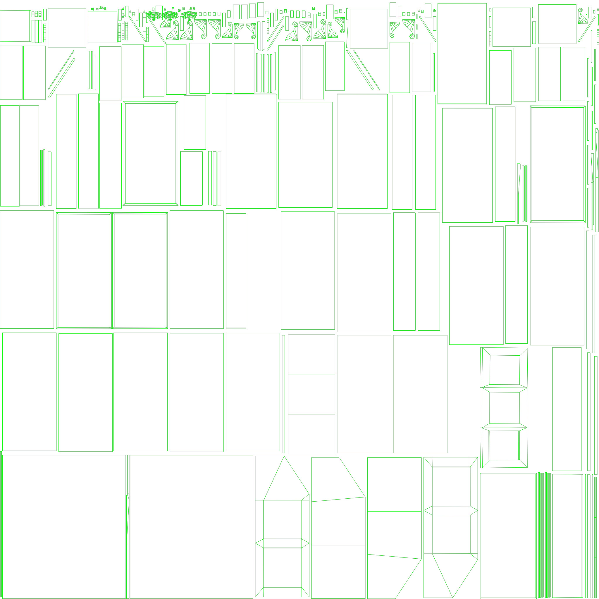 Classic drawers storage  Low-poly 3D model_10