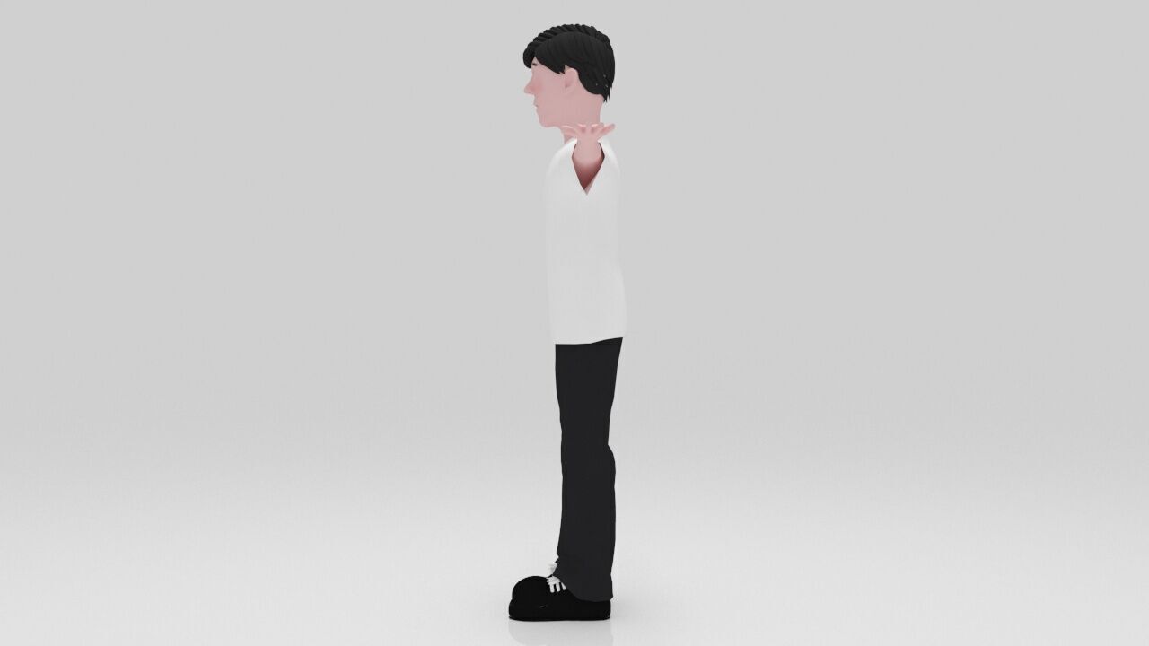 Character Nostra  Rigged  Low-poly 3D model_3