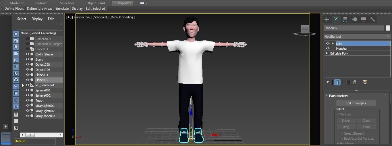 Character Nostra  Rigged  Low-poly 3D model_14