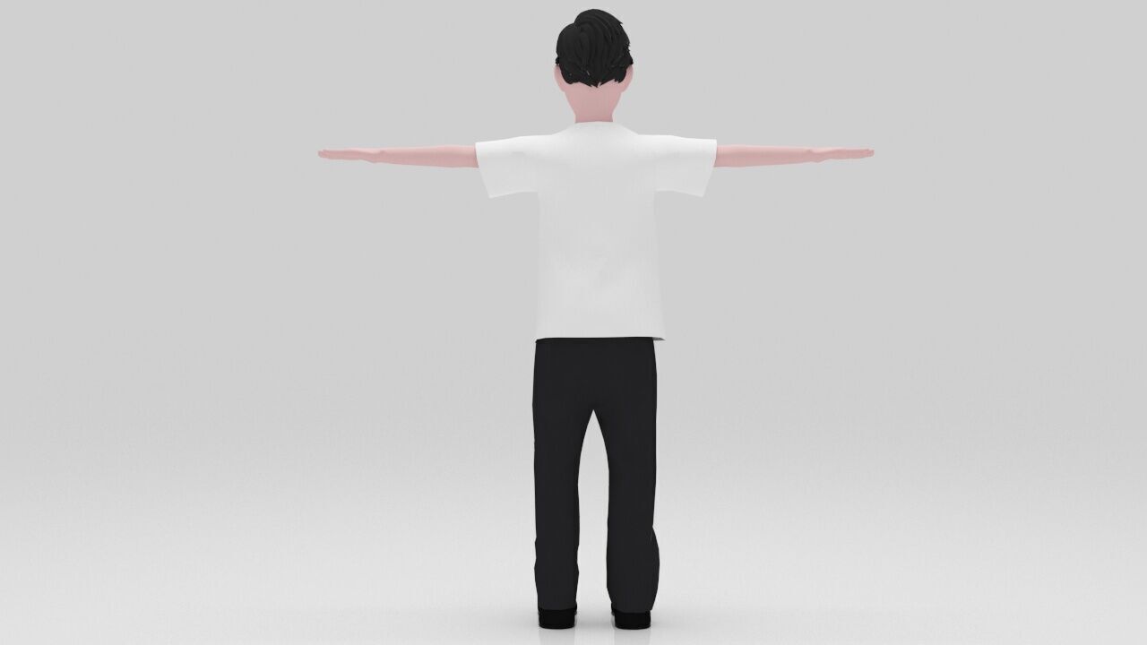 Character Nostra  Rigged  Low-poly 3D model_4