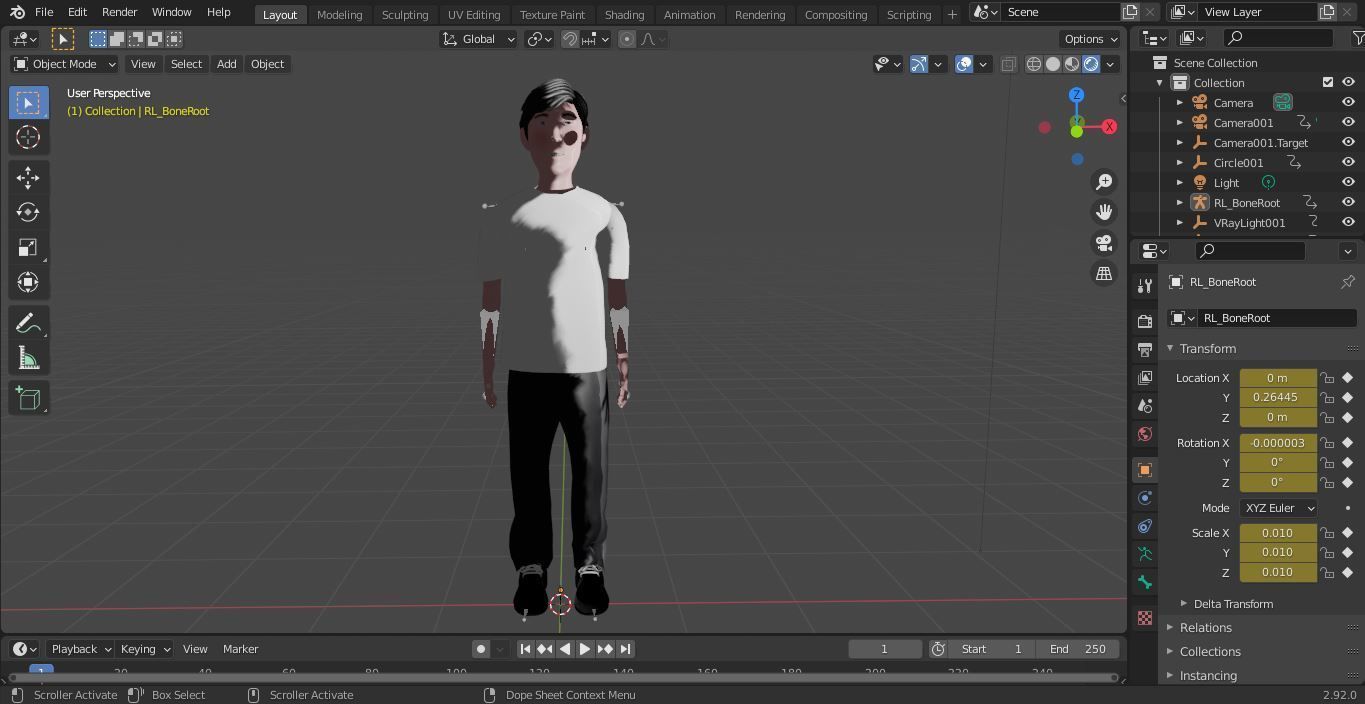 Character Nostra  Rigged  Low-poly 3D model_15