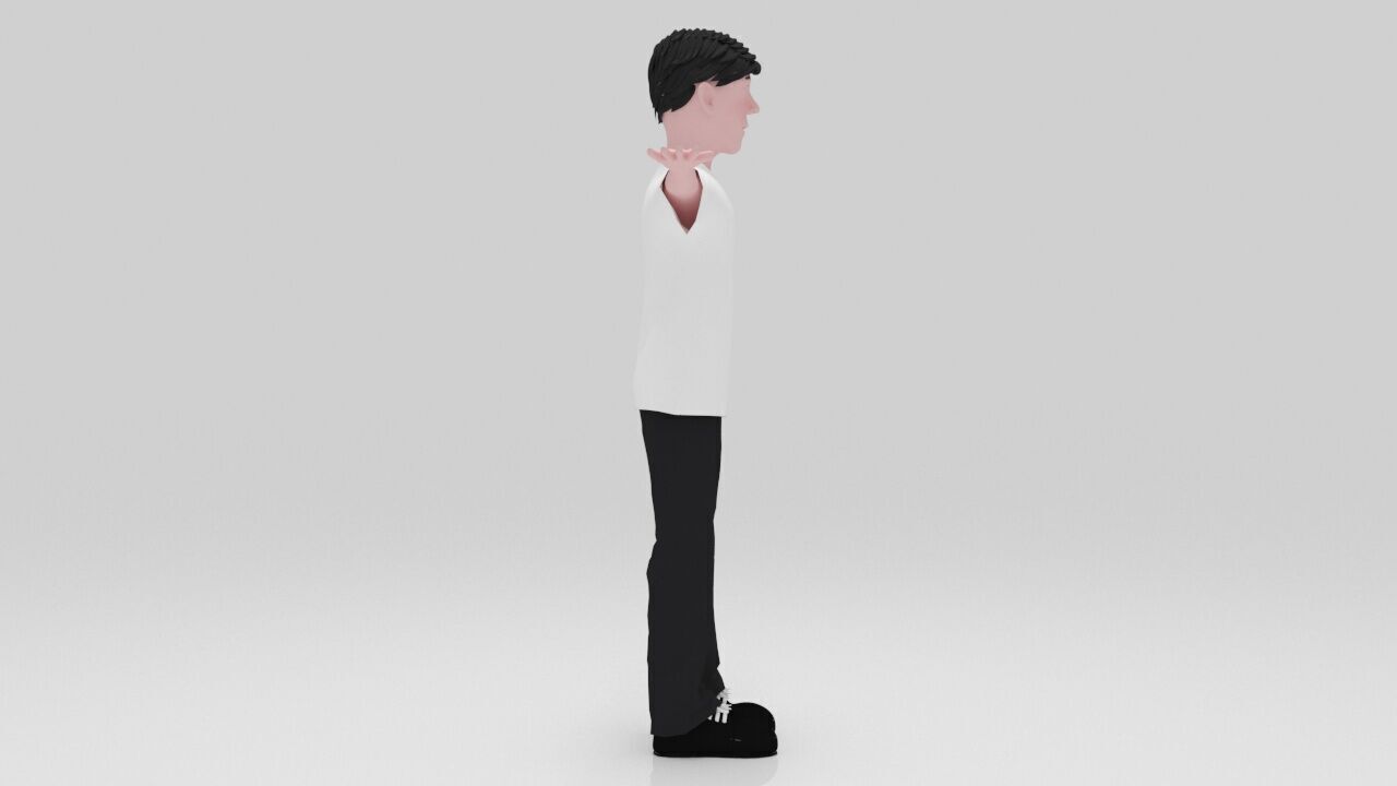 Character Nostra  Rigged  Low-poly 3D model_5