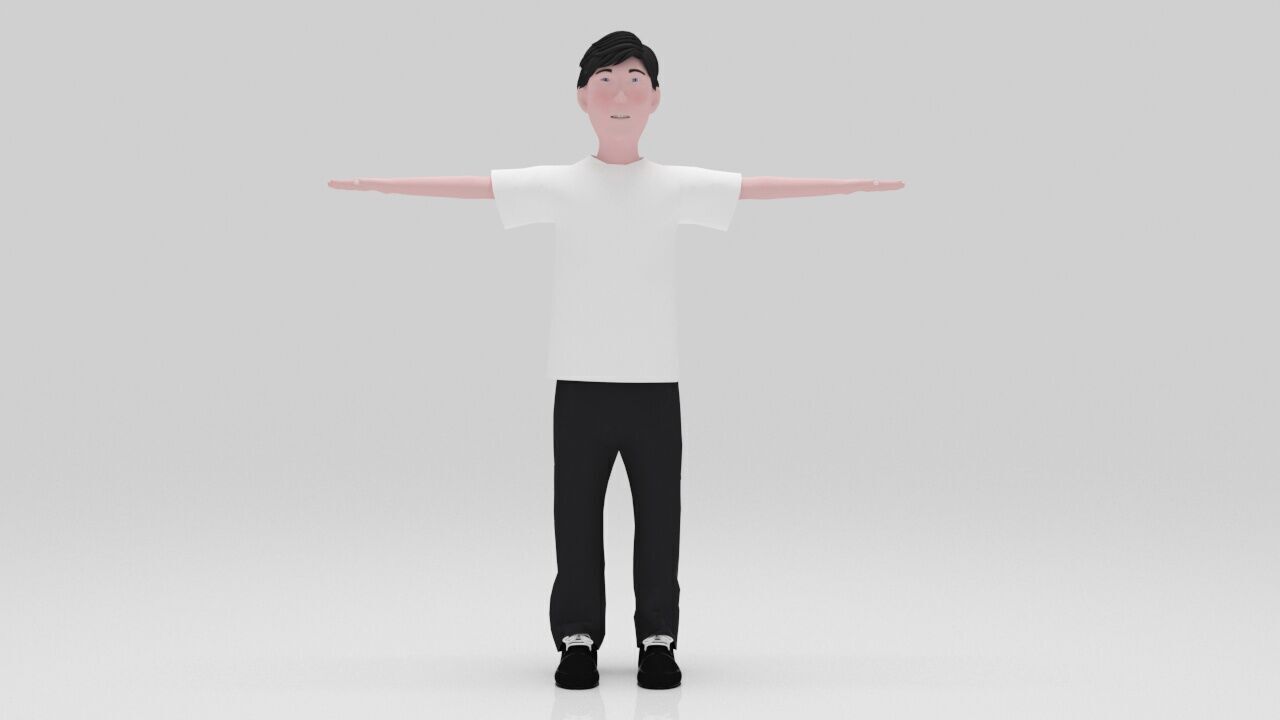 Character Nostra  Rigged  Low-poly 3D model_2