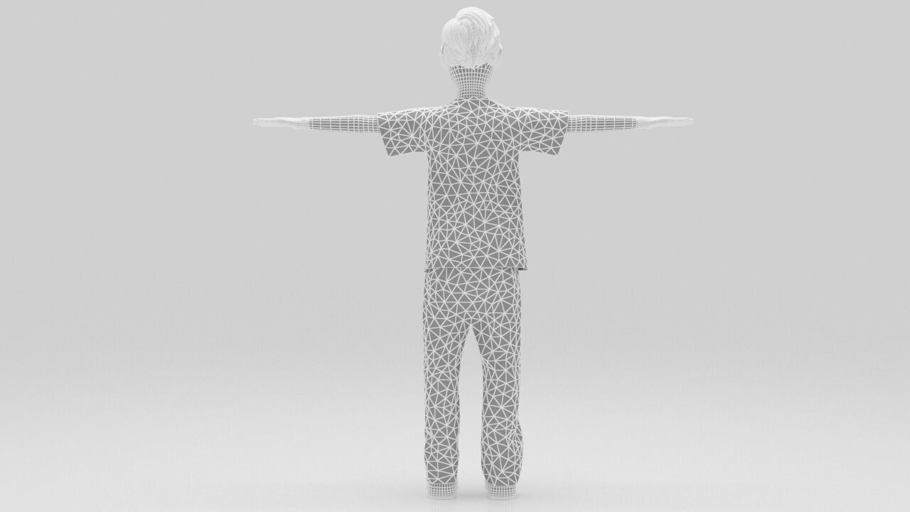 Character Nostra  Rigged  Low-poly 3D model_12