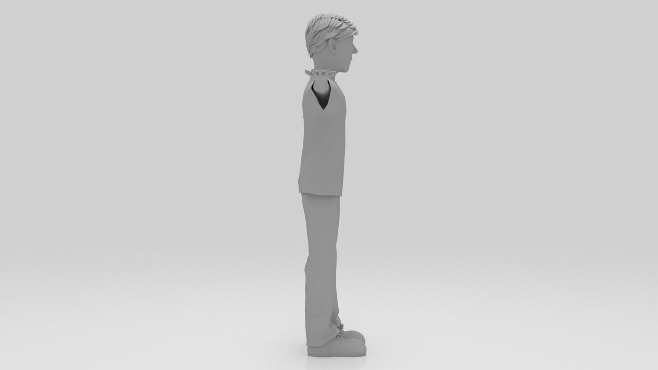 Character Nostra  Rigged  Low-poly 3D model_9