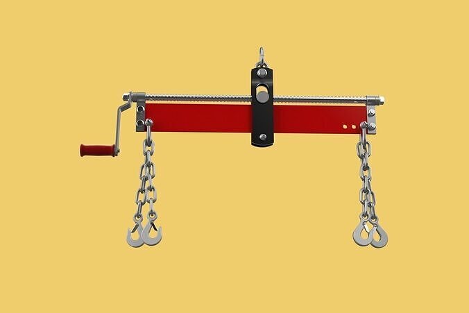 BALANCER LOAD LEVELER ENGINE HOIST LIFT CRANE ENGINE HOOK CHAIN  3D model