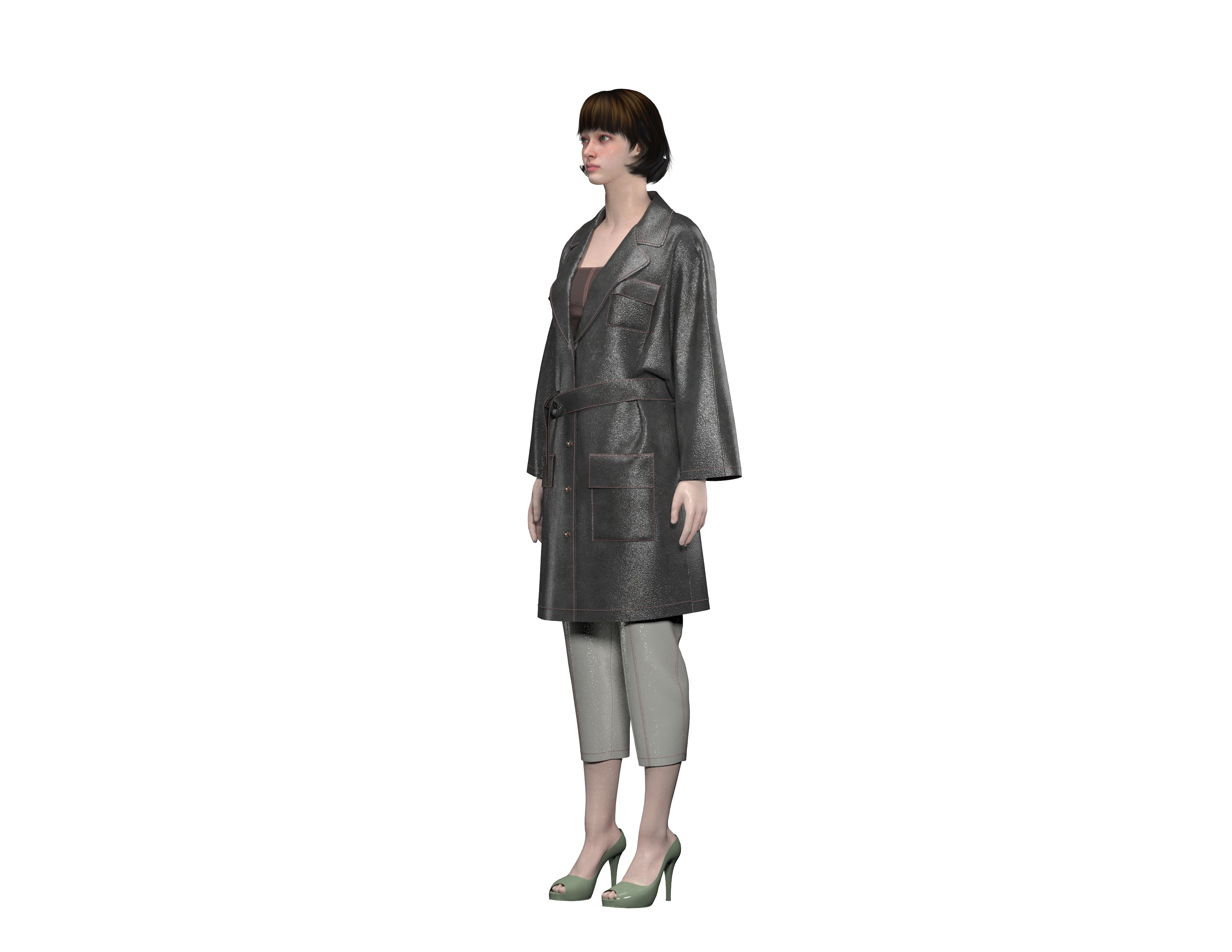 97 coat with pant 3D print model_2