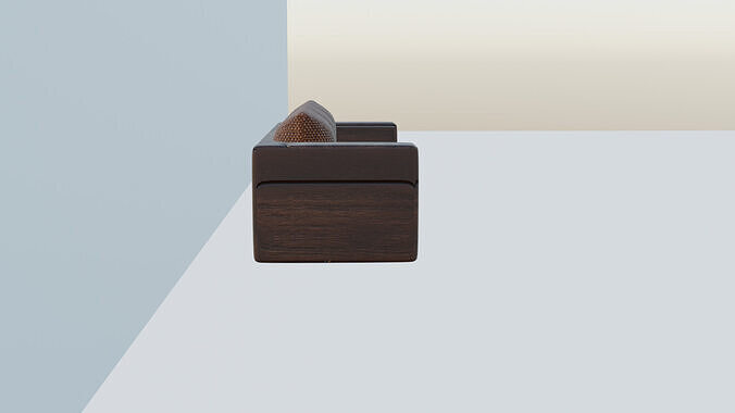 handcrafted sofa model Low-poly 3D model