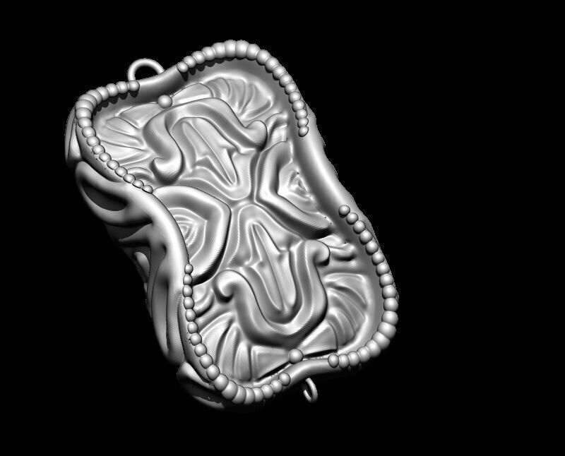 art nouveau BRACELET N CHAIN MODEL 3D print model_4