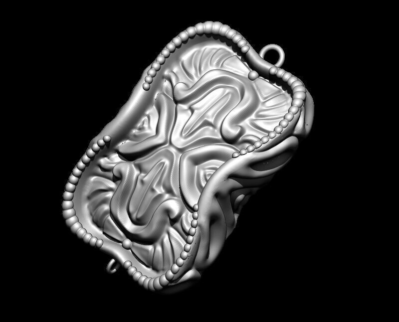 art nouveau BRACELET N CHAIN MODEL 3D print model_1