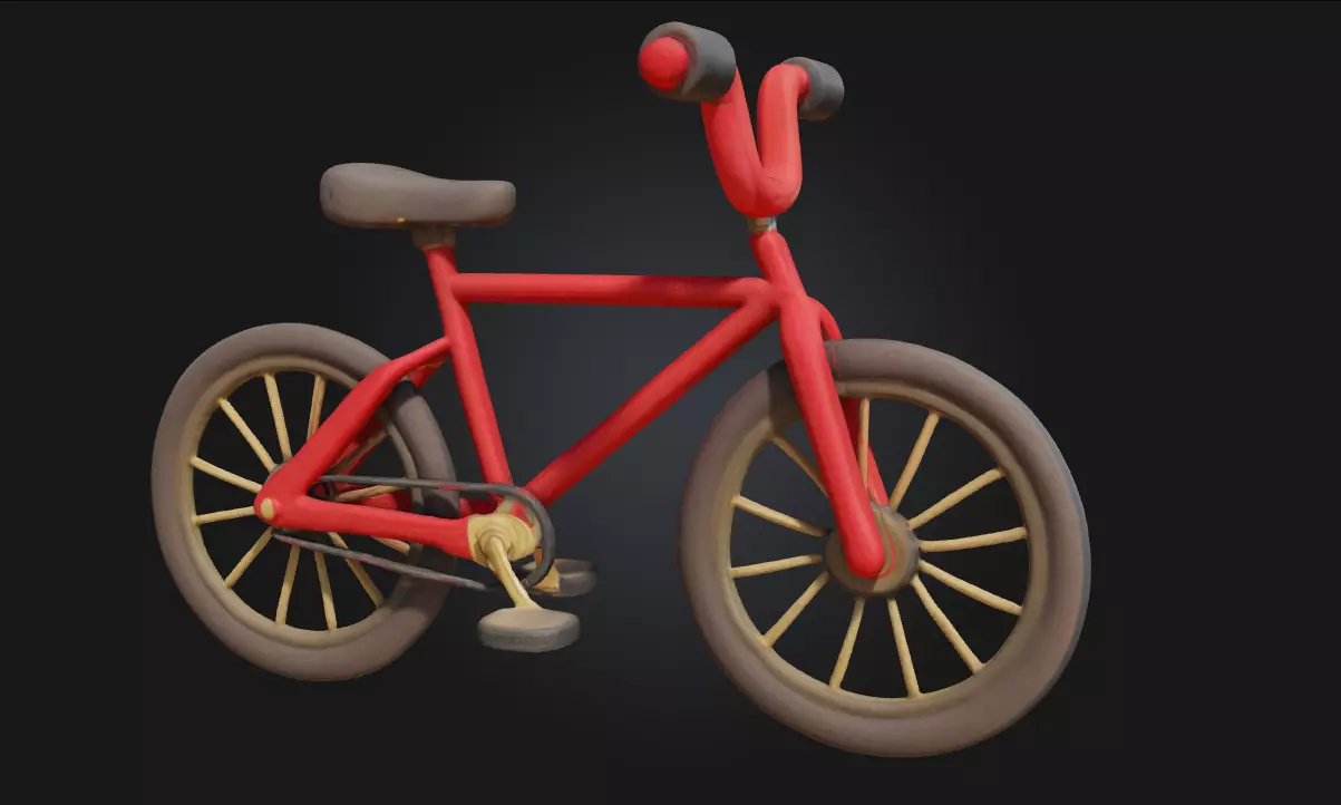 Red Bicycle A Classic Ride Full of Character and Charm 3D model