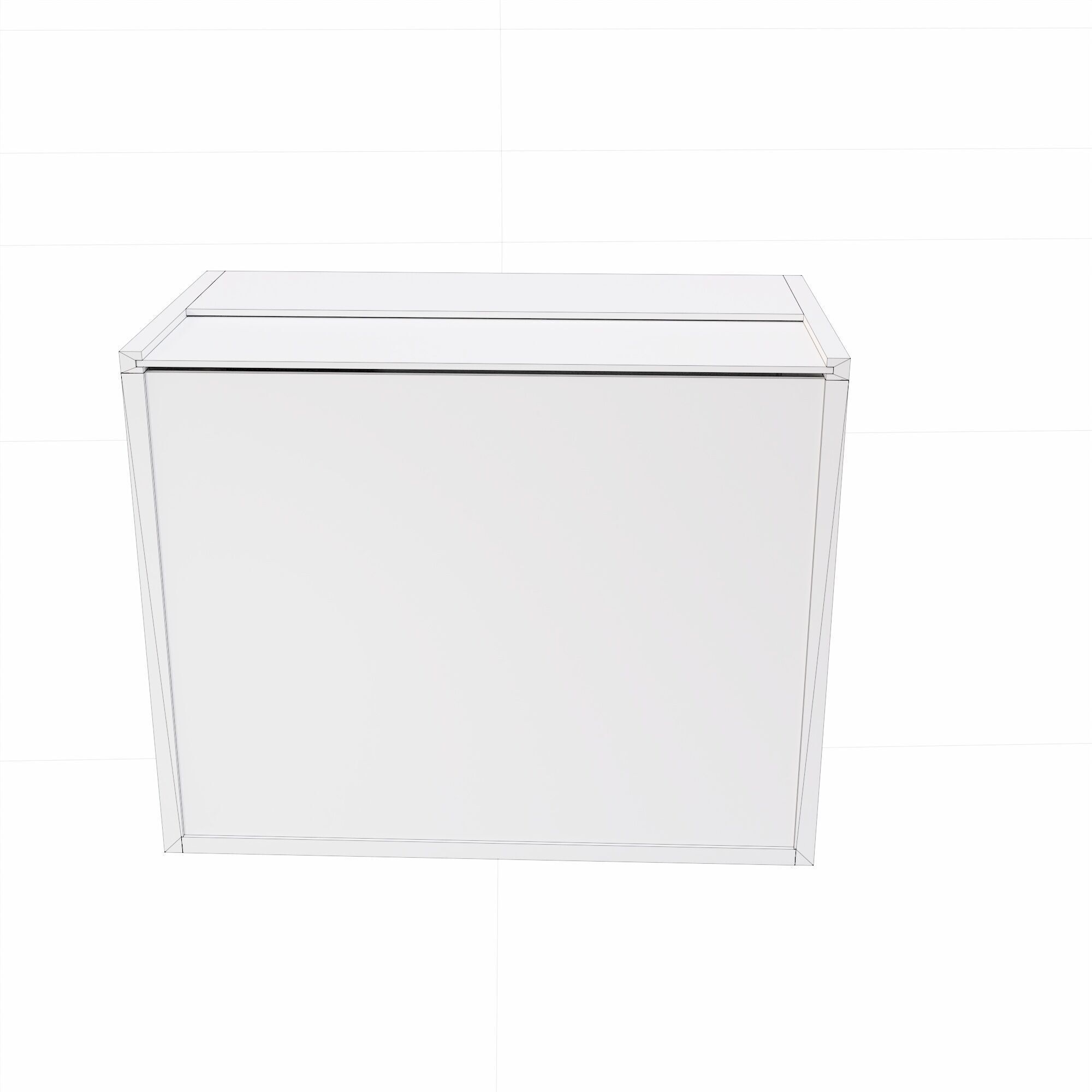 Glass Display Cabinet  Free low-poly 3D model_5