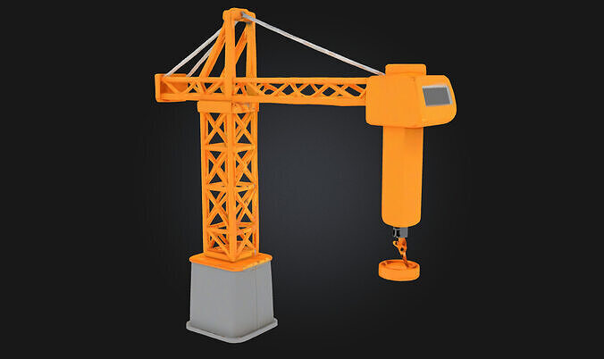 Tower Crane Model Engineering Marvel for Construction  3D model