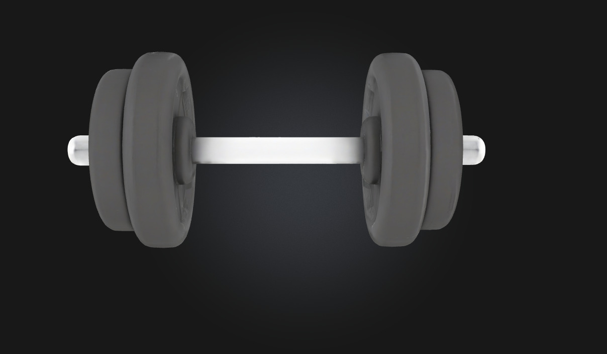 Dumbbell Display  Compact Strength with a Polished Presentation 3D model_4