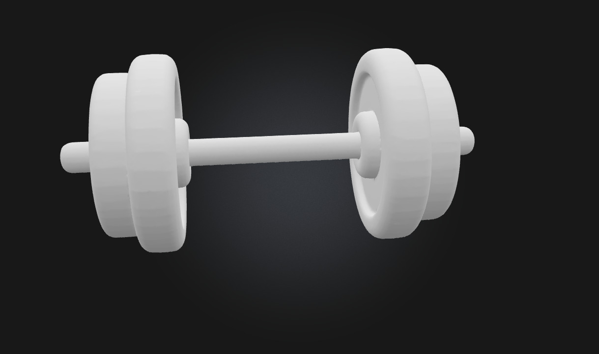 Dumbbell Display  Compact Strength with a Polished Presentation 3D model_5