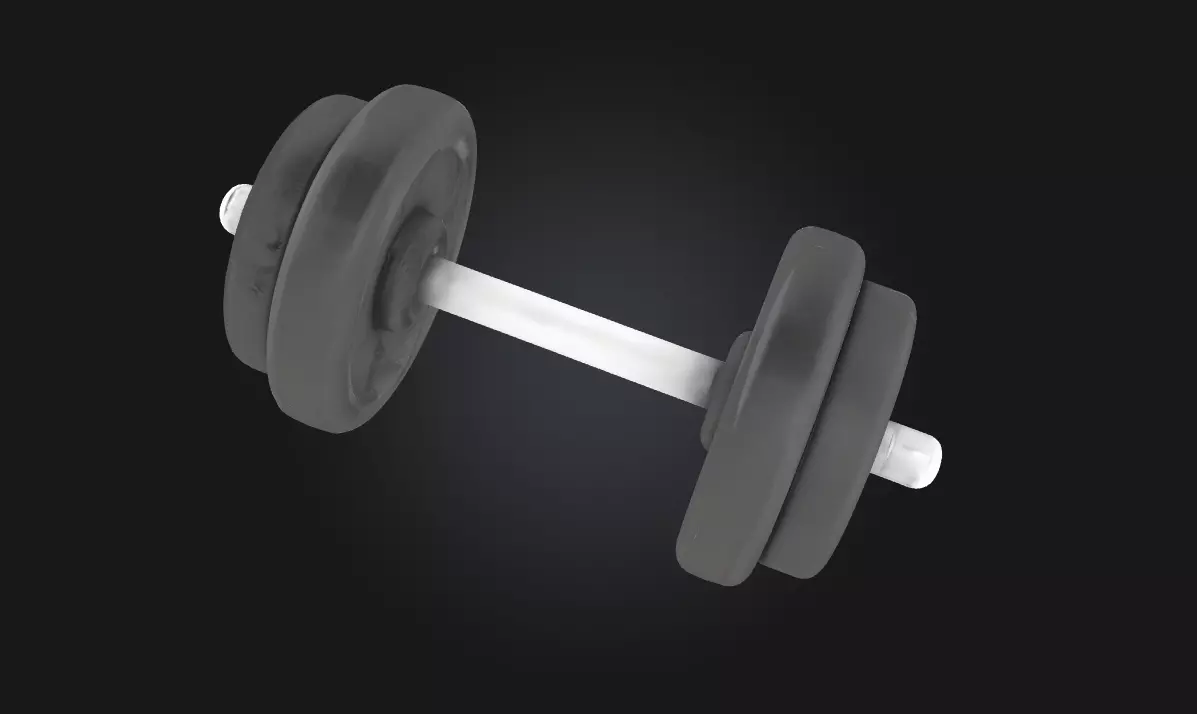 Dumbbell Display  Compact Strength with a Polished Presentation 3D model_0
