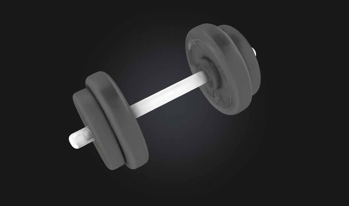 Dumbbell Display  Compact Strength with a Polished Presentation 3D model_3