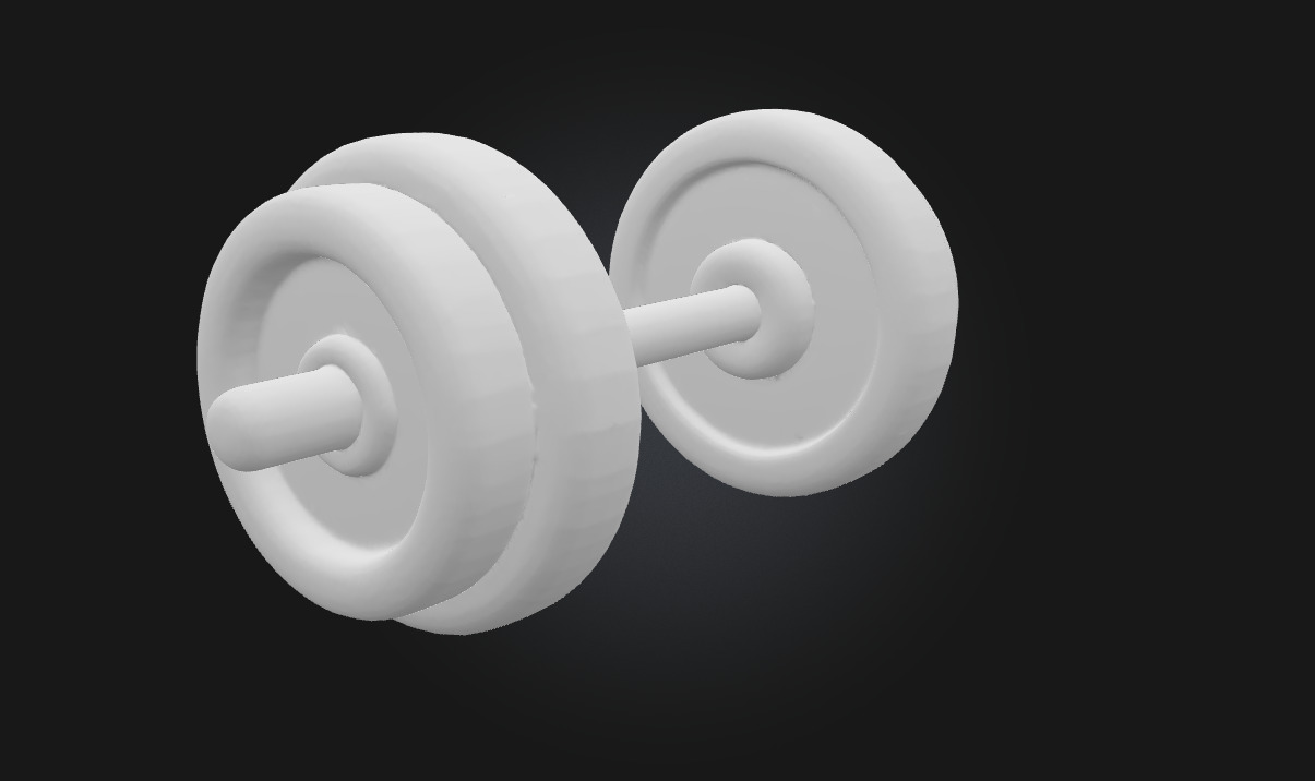 Dumbbell Display  Compact Strength with a Polished Presentation 3D model_6
