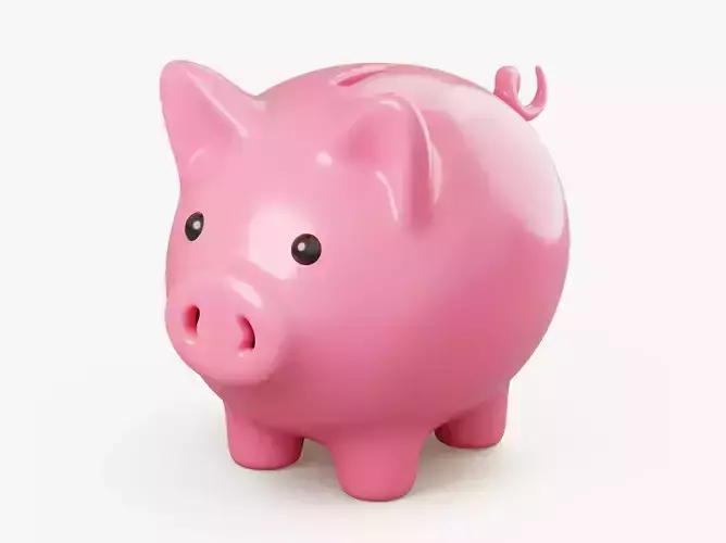 Stylized Piggy Bank