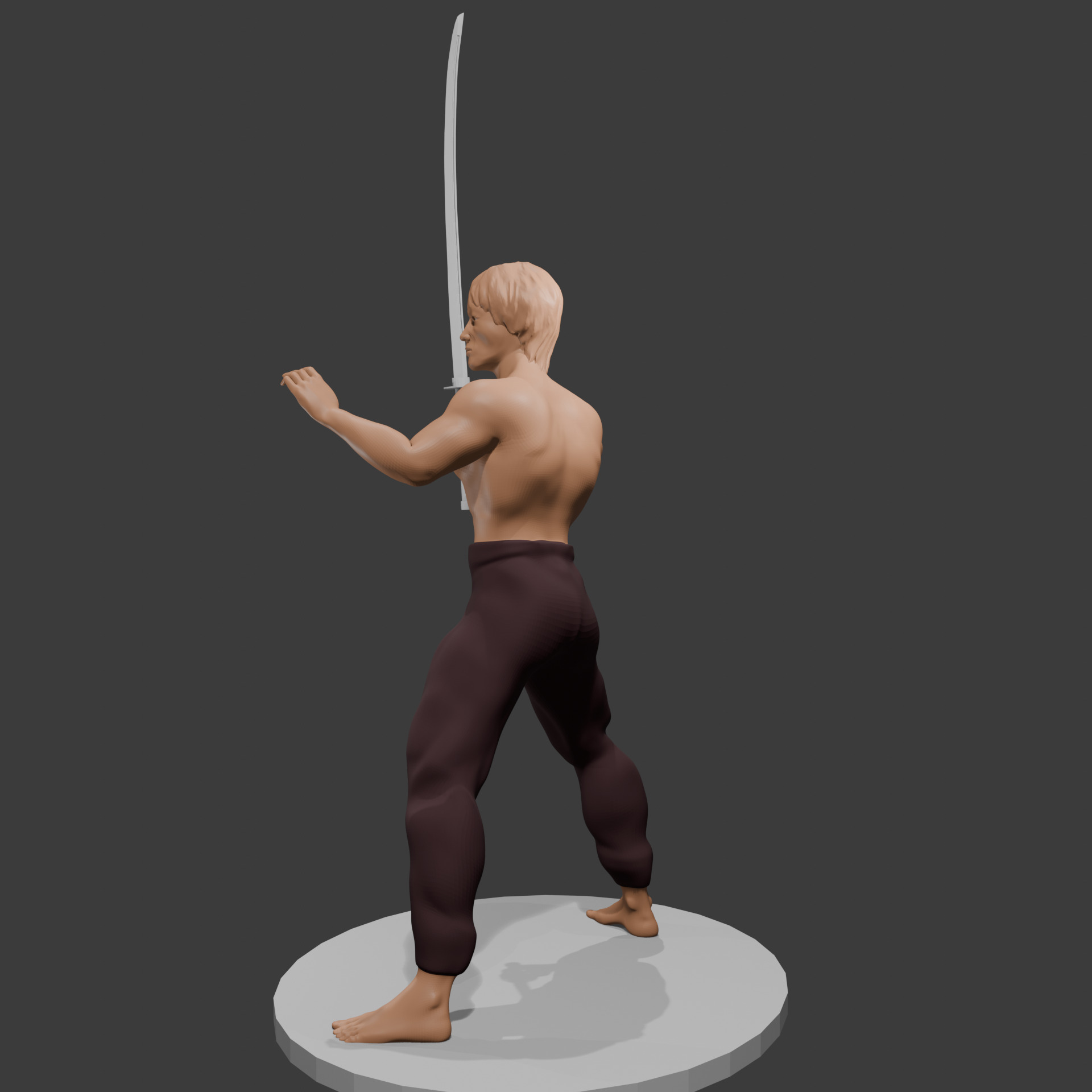 Battle Master Fantasy Warrior 3d File 3D print model_5