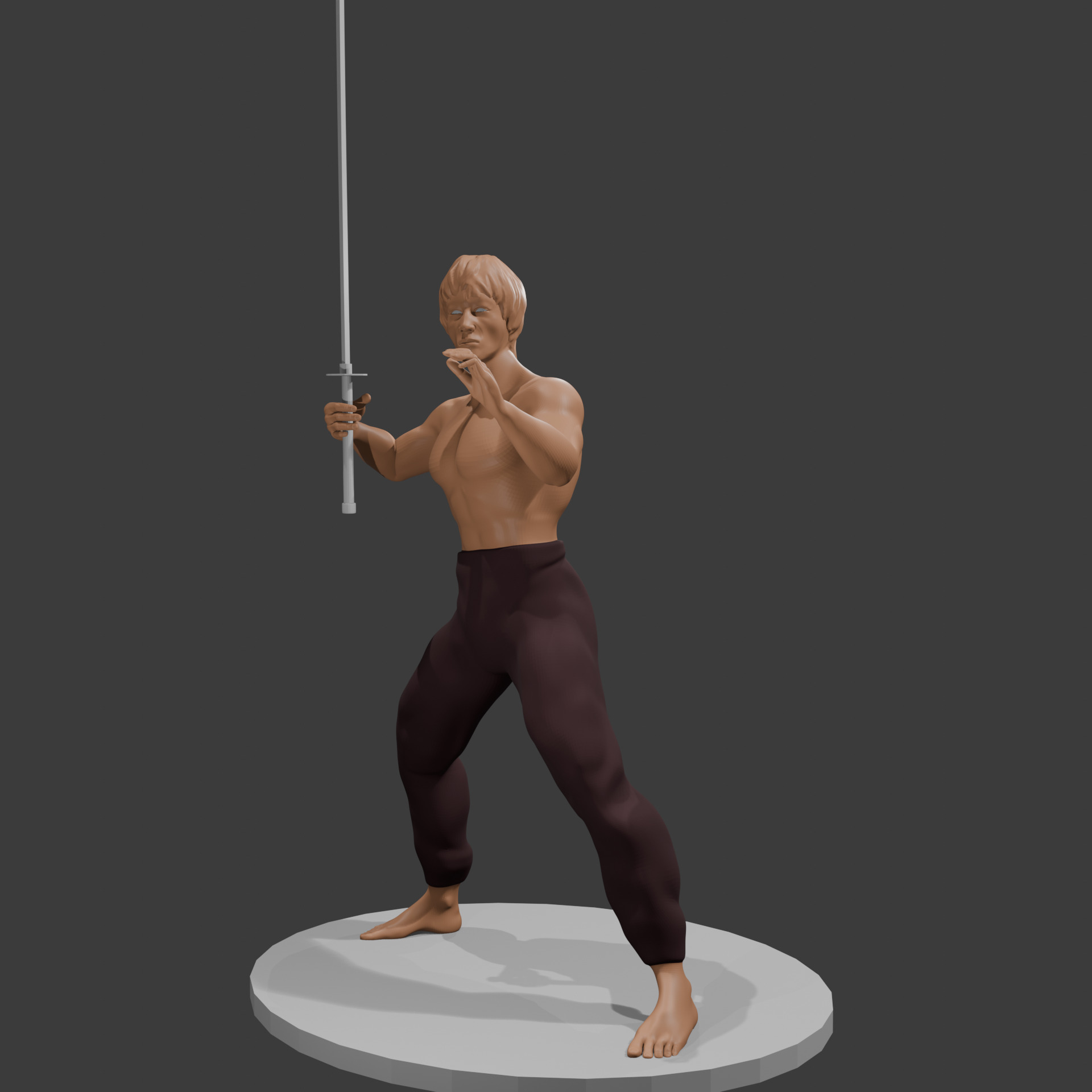 Battle Master Fantasy Warrior 3d File 3D print model_4